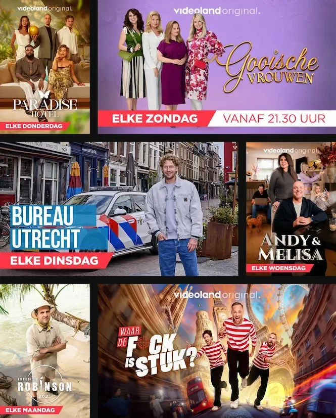 Selectie series, films en programma's van Videoland